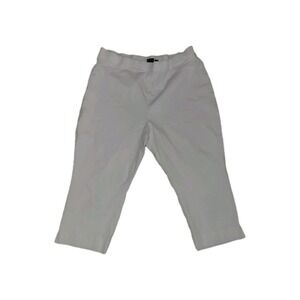 Worthington Plus Size3X Cropped Pants Elastic Waist Comfort Summer Beach Casual